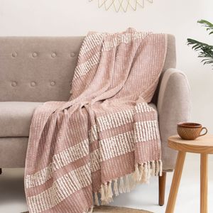 Pure Cotton Decorative Tufted Throw For Home Decor